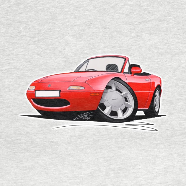 Mazda MX5 (Mk1) Red by y30man5